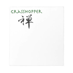 Grasshopper with "Zen" symbol Notepad