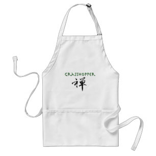 Grasshopper with "Zen" symbol Standard Apron