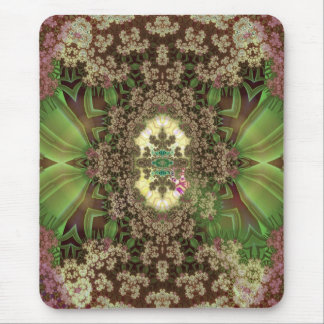grasshoppers among drying flowers mouse pad
