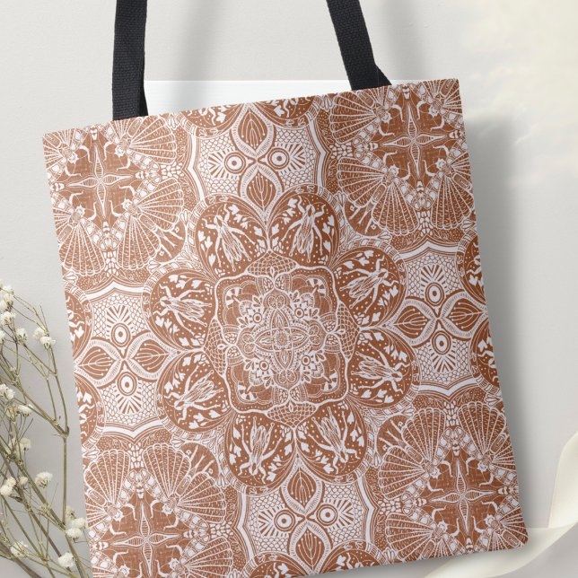 Grasshoppers Mandala Tote Bag (Creator Uploaded)