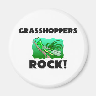 Grasshoppers Rock Magnet