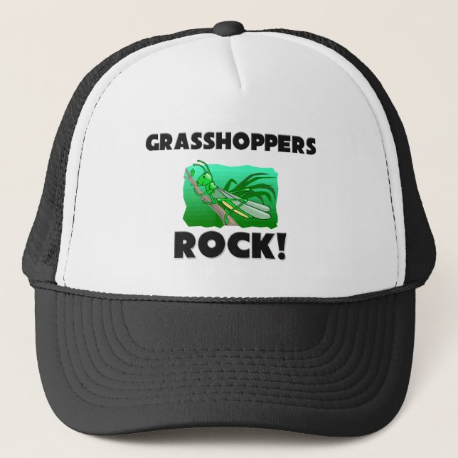 Grasshoppers Rock Trucker Hat (Front)