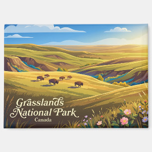 Grasslands National Park Canada Magnet
