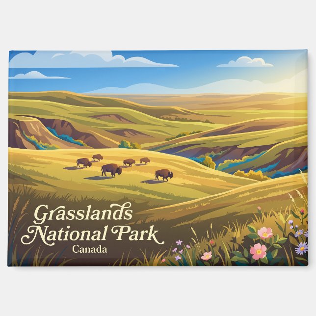 Grasslands National Park Canada Magnet (Front)