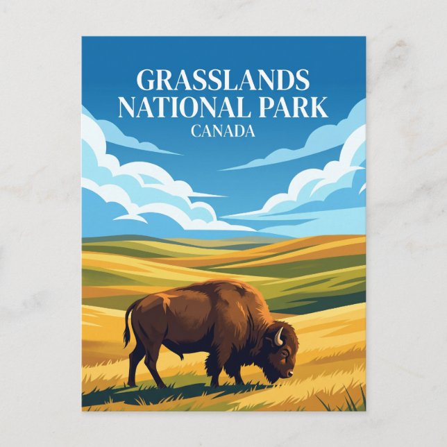 Grasslands National Park Canada Postcard (Front)