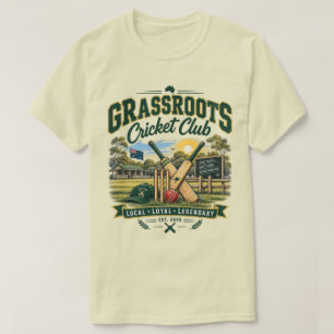 Grassroots Cricket Club Vintage Australian Cricket T-Shirt
