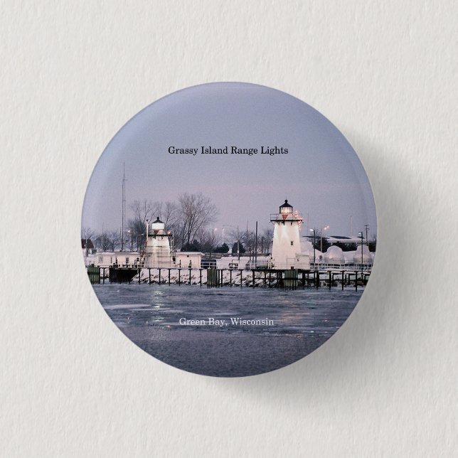 Grassy Island Range Lights button (Front)