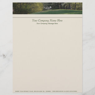 Grassy Landscape Letterhead Design