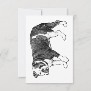 Grateful Bulldog, Manga Dot Note Thank You Card