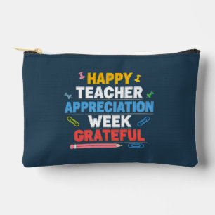Grateful Colourful School Design Accessory Pouch
