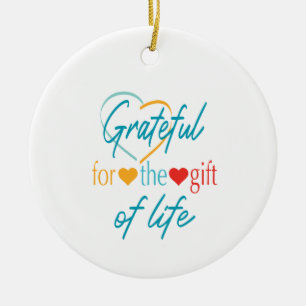 Grateful Customisable Transplant Ornament