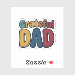 Grateful Dad Retro Bubble Letter Shirt Design_1