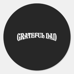 Grateful Dad Worlds Best Fathers Day  Classic Round Sticker