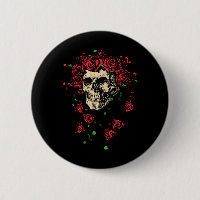 Grateful Dead Bertha Skull With Roses Vintage Band