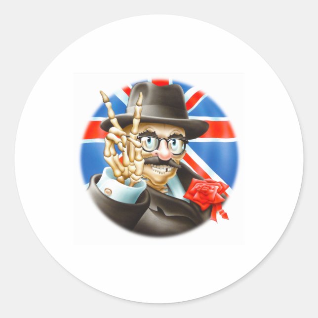 Grateful Dead Europe 72 1  Classic Round Sticker (Front)