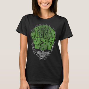 Grateful Dead Psychedelic Green Stealie Skull Vint T-Shirt