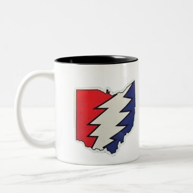 "Grateful Dead & the Psychedelic Revolution: Jerry Two-Tone Coffee Mug (Left)