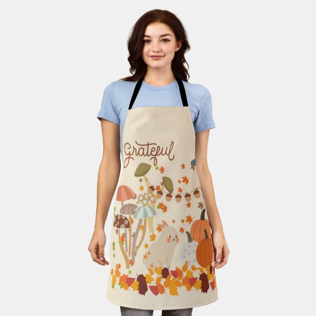  Grateful Fall Bunny Apron (Worn)