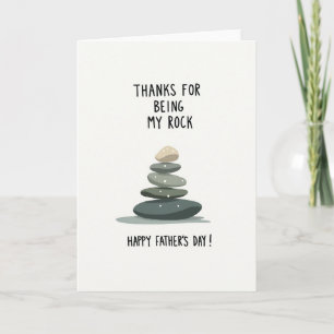 Grateful Fathers Day Pebble Card