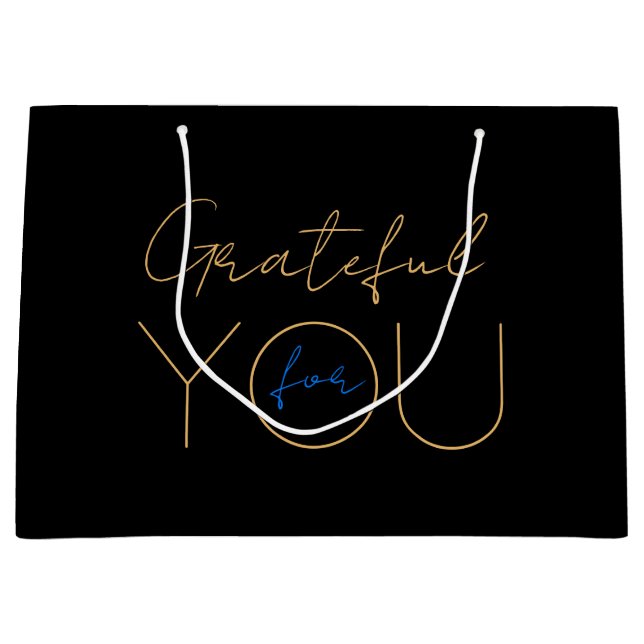 "Grateful For You" Gift Bag (Front)