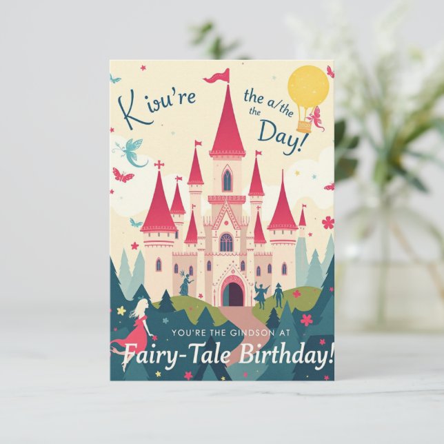 Grateful for Your Birthday Wishes Thank You Card (Standing Front)