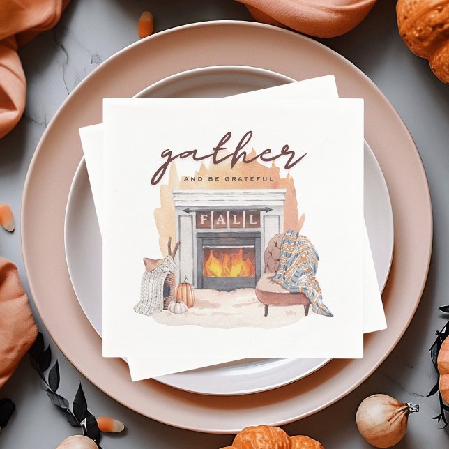 Grateful Friendsgiving Gathering Napkin (Creator Uploaded)