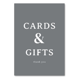 Grateful Gray Minimalist Thank You Card