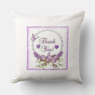 Grateful Greetings: Thank You Floral Pillow