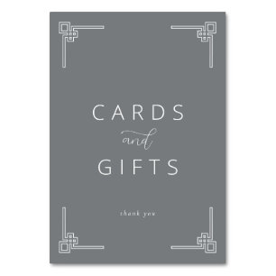 Grateful Grey Minimalist Thank You Card