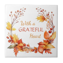Grateful Heart Autumn Leaves