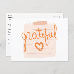 Grateful Heart Christian Thank You Card