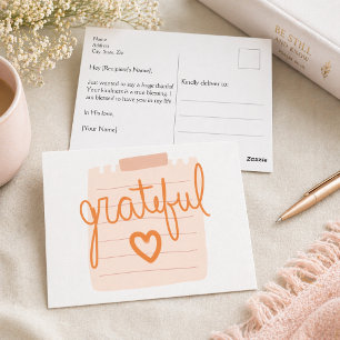 Grateful Heart Christian Thank You Card