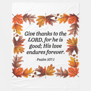 Grateful Heart Fleece Blanket