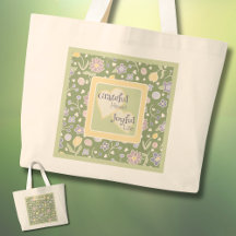 Grateful Heart Joyful Life Personalized Tote Bag 