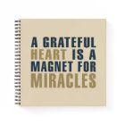Grateful Heart Magnet for Miracles | Notebook