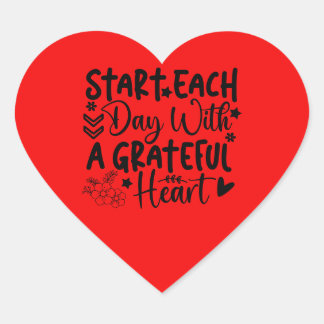 Grateful Heart sticker
