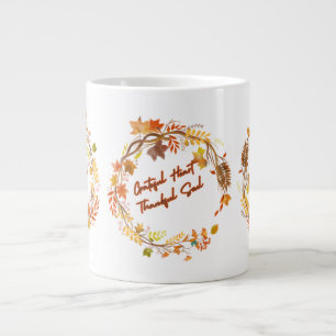 Grateful Heart Thankful Soul Large Coffee Mug