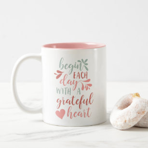 Grateful Heart Two-Tone Coffee Mug