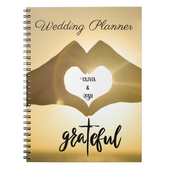 GRATEFUL HEART WEDDING NOTEBOOK PLANNER (Front)