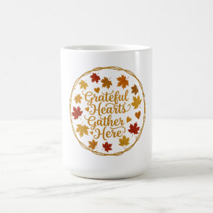 Grateful Hearts Gather Here Coffee Mug