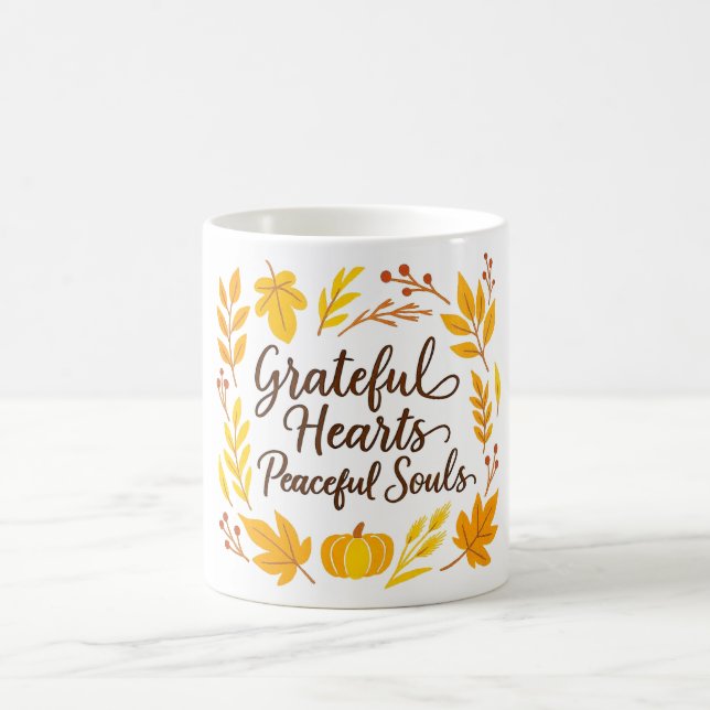 ''Grateful Hearts, Peaceful Souls' Mug (Center)