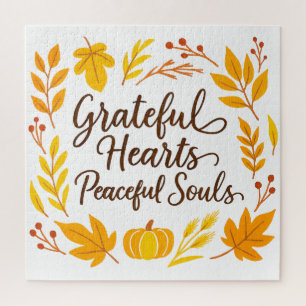 'Grateful Hearts, Peaceful Souls' Puzzle