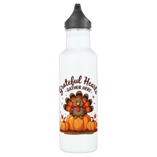 Grateful Hearts Thanksgiving Turkey 710 Ml Water Bottle