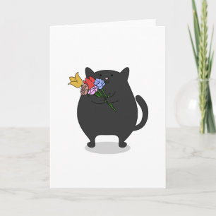 Grateful Kitty Thank You Card