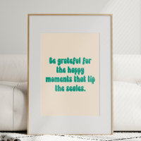 Grateful Moments Motivational Quote Gratitude Text