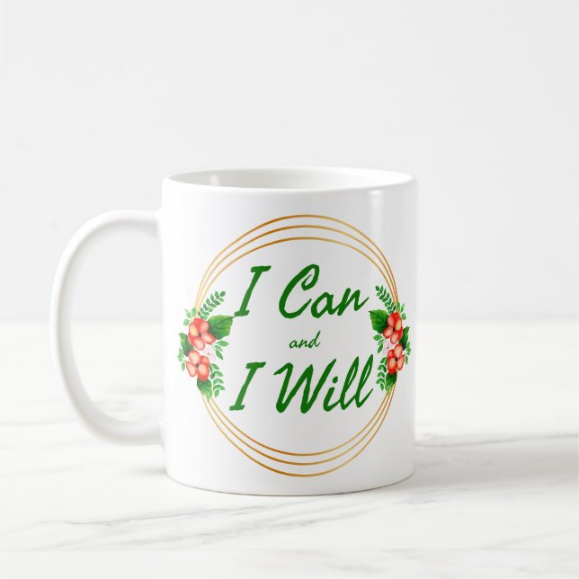 Grateful Motivation words for work Coffee Mug (Left)