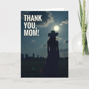 Grateful Mum Silhouette Card