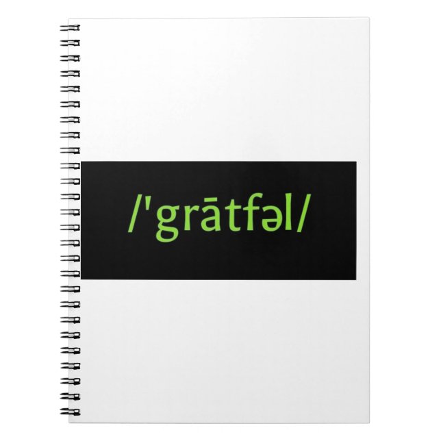 Grateful. Notebook (Front)