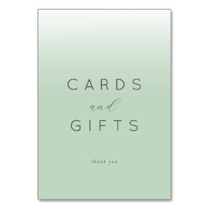 Grateful Pastel Green Minimalist Thank You Card