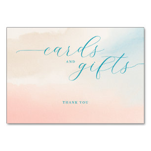 Grateful Pastel Watercolor Thank You Card